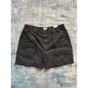 NWT! St John's Bay Dark Charcoal Hiking Cargo Shorts Size 42